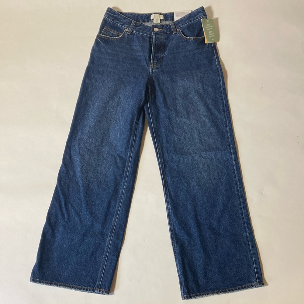 H&M Denim Wide-Leg regular waist Jeans NWT size 6
